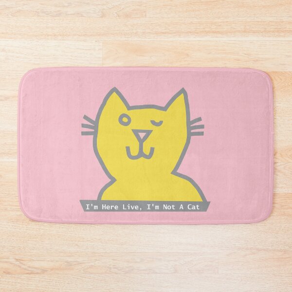 Item preview, Im Here Live Im not a Cat Memes Wink Ultimate Gray Illuminating designed and sold by ellenhenry.