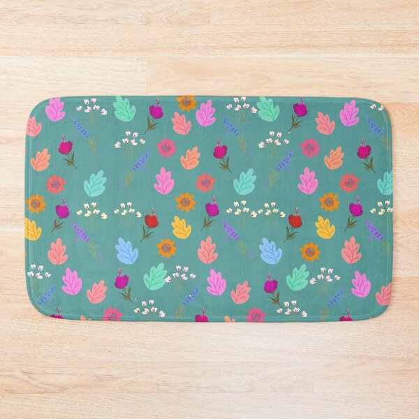 Item preview, Colorful Tiny Flowers and Leaves, Colorful Floral Leafy Pattern designed and sold by Warenae.