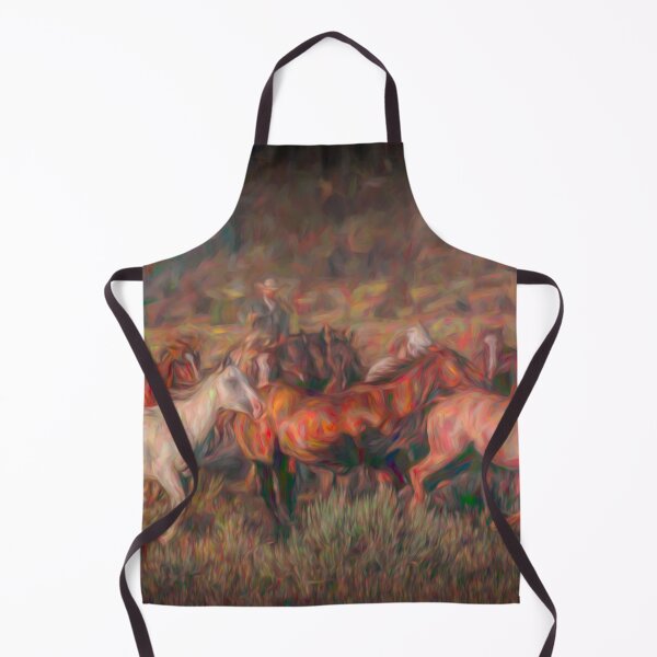 Item preview,  Galloping ranch horses in Montana designed and sold by BerryvineImage.