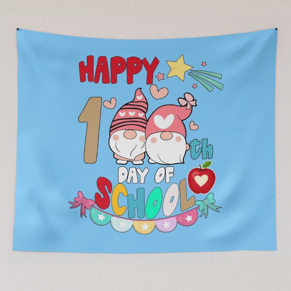Item preview, Happy 100th Day Of School gnomes For Virtual Teachers Kids designed and sold by marcek.