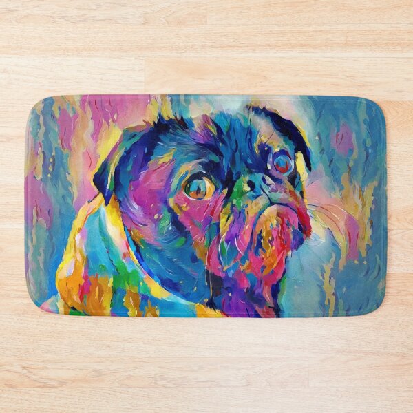 Item preview, Bebé pug pintado | Cachorro de pug | Pug joven designed and sold by ColorfulPassion.