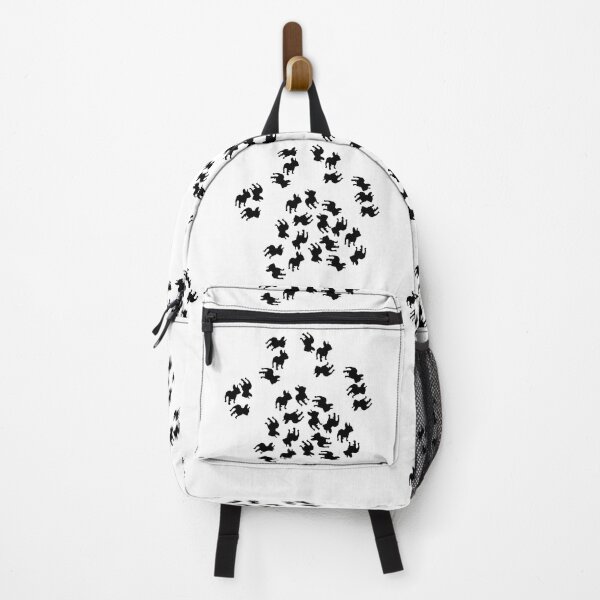 Item preview, Buckó Frenchie / Paw with Buckó silhouettes (white) designed and sold by BuckoFrenchie.