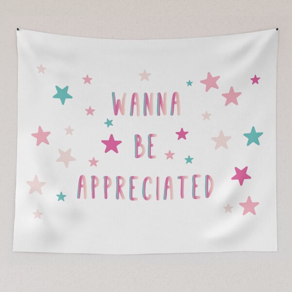 Item preview, Wanna be appreciated-coloful text designed and sold by CSouissi.