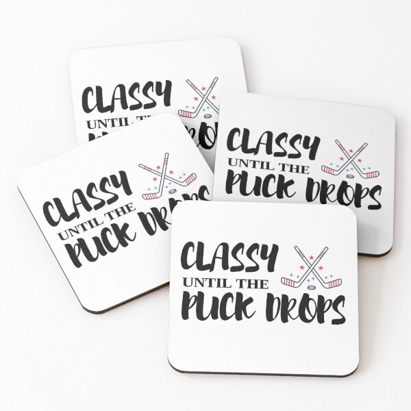 Item preview, Classy Until The Puck Drops, Hocky mom, Classy Until The Puck Drops shirt, Classy Until The Puck Drops mask, Hocky mom shirt, Hocky mom mask, Hockey puck shirt, Hockey puck mask designed and sold by T. MINISTRY.