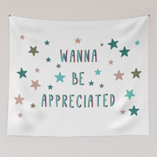 Item preview, Wanna be appreciated-coloful text designed and sold by CSouissi.