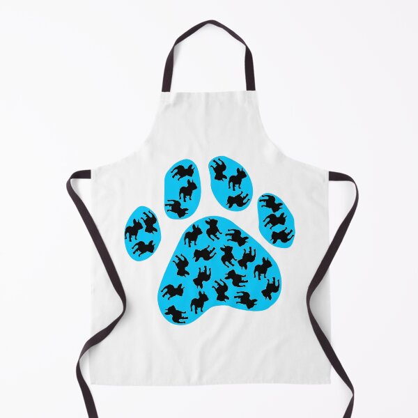 Artikelvorschau, Buckó Frenchie / Pfote mit Buckó Silhouetten (blau) entworfen und verkauft von BuckoFrenchie.