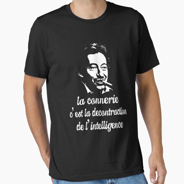 Vista previa del artículo con la obra «Cita de Serge Gainsbourg», diseñado y vendido por Jayteezy.