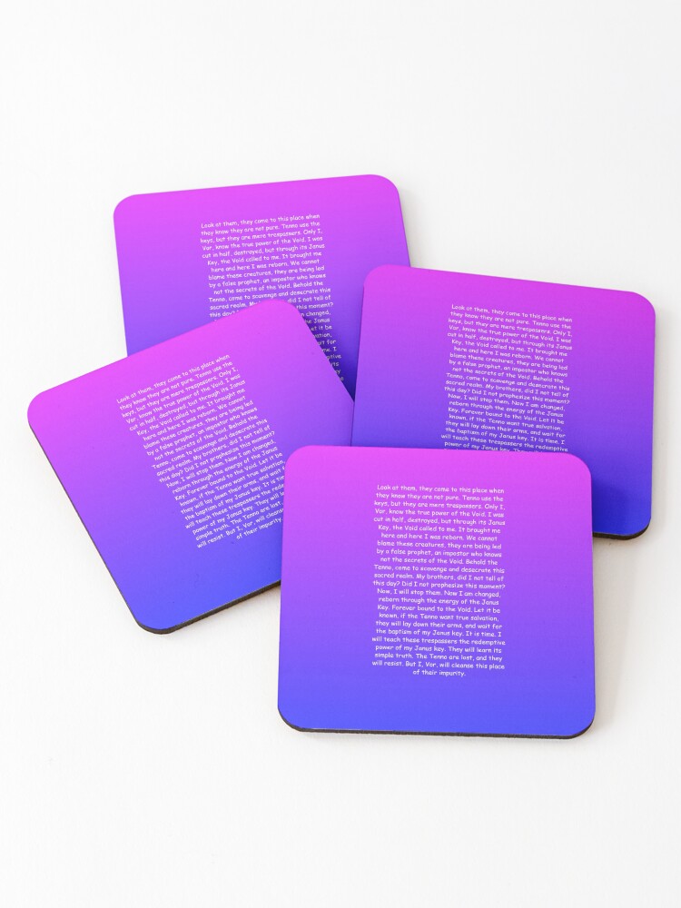 Corrupted Vor Speech Coasters Set Of 4 By Breadproblem Redbubble