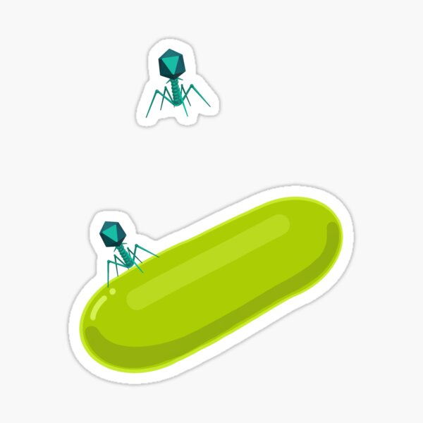 Phage attack Sticker