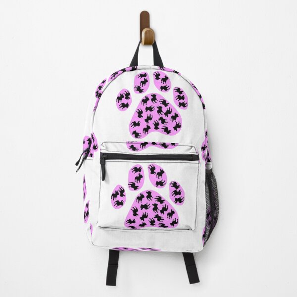 Item preview, Buckó Frenchie / Paw with Buckó silhouettes (purple) designed and sold by BuckoFrenchie.