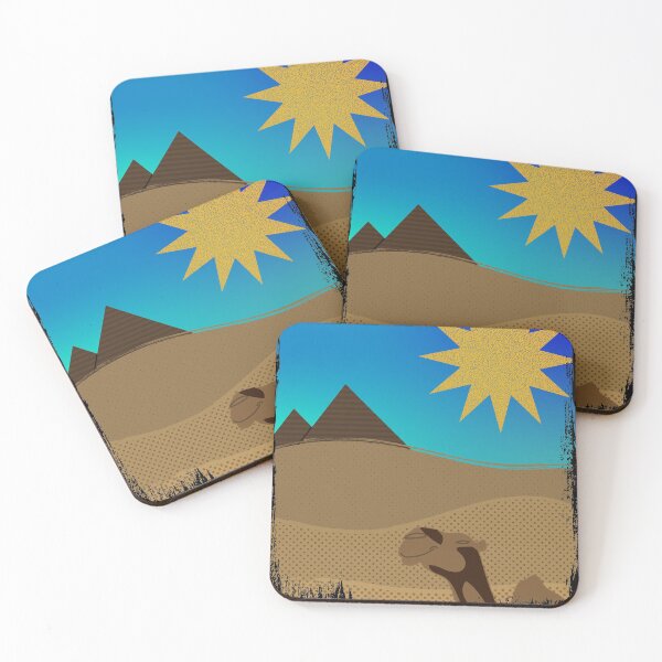 Item preview, Egypt Camel Pyramids Desert Sun Blue Sky designed and sold by OmmeDesigns.