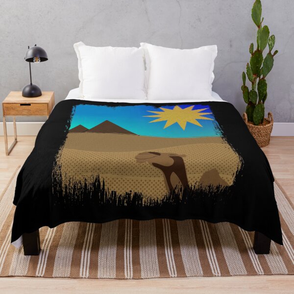 Item preview, Egypt Camel Pyramids Desert Sun Blue Sky designed and sold by OmmeDesigns.
