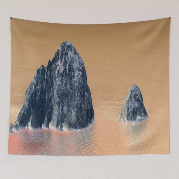 Item preview, Abstracted rocks in the sea designed and sold by bernd49.
