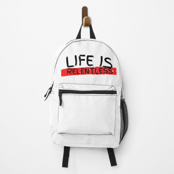 Item preview, Life Is Relentless Black and Red Design designed and sold by SweetAndSpice.