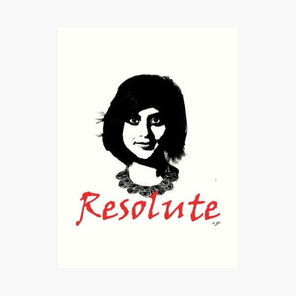 Resolute - Loujain al-Hathloul Art Print