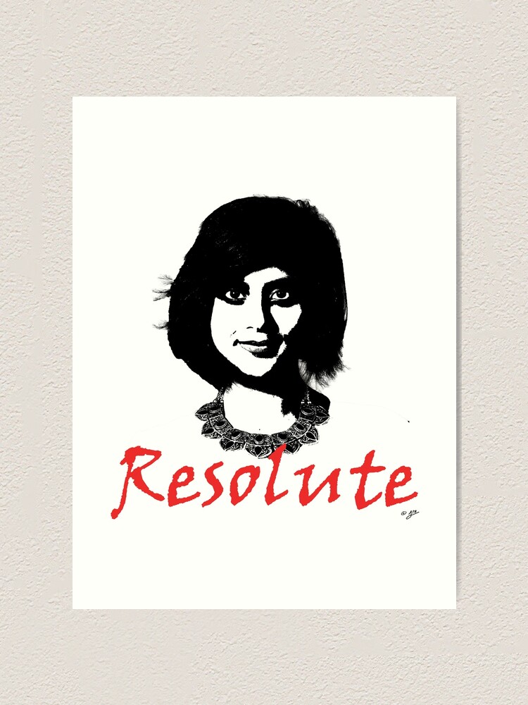 Alternate view of Resolute - Loujain al-Hathloul Art Print