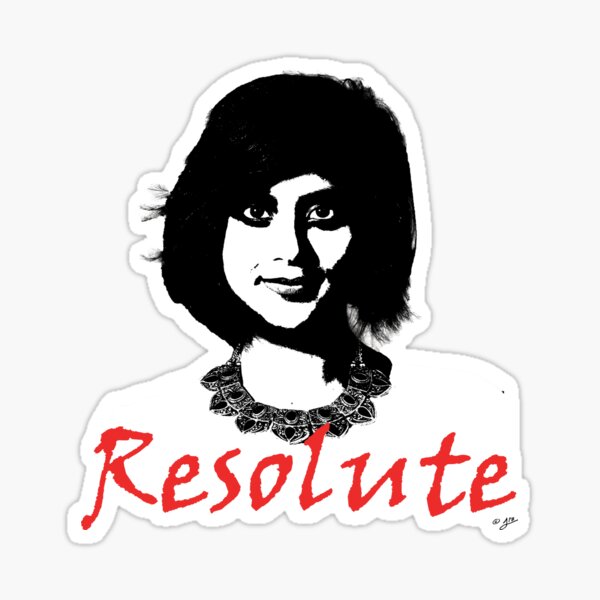 Resolute - Loujain al-Hathloul Sticker