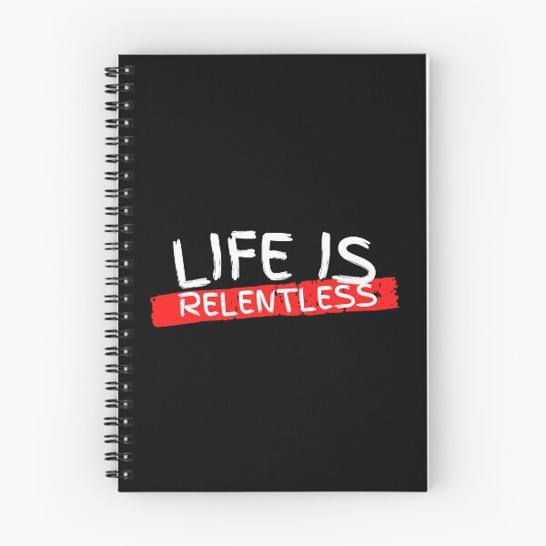 Item preview, Life Is Relentless White and Red Design designed and sold by SweetAndSpice.
