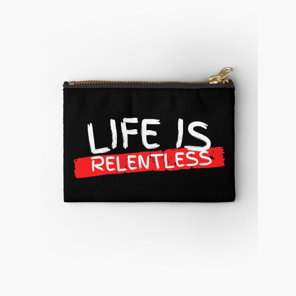 Item preview, Life Is Relentless White and Red Design designed and sold by SweetAndSpice.