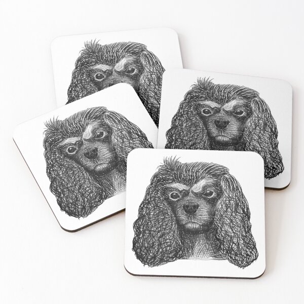 Item preview, a spaniel dog drawn in pencil designed and sold by nataliavavilina.