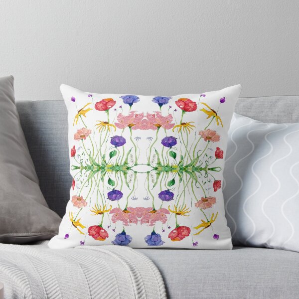 Item preview, Kaleidoscope of Wild Flowers in Watercolour designed and sold by Julie Pickering.