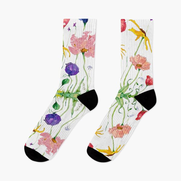 Item preview, Kaleidoscope of Wild Flowers in Watercolour designed and sold by Julie Pickering.