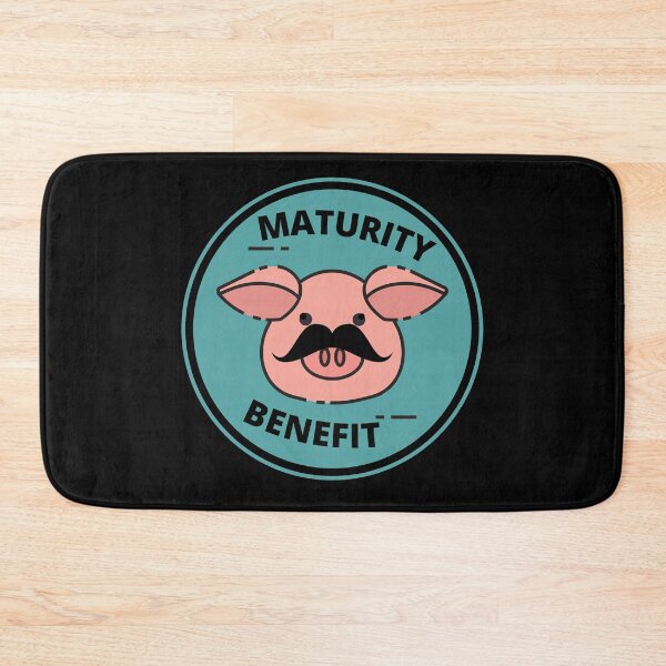 Item preview, MATURITY BENEFIT PIG WITH FUNNY MOUSTACHE OR MUSTACHE designed and sold by Awesome &  Affordable.