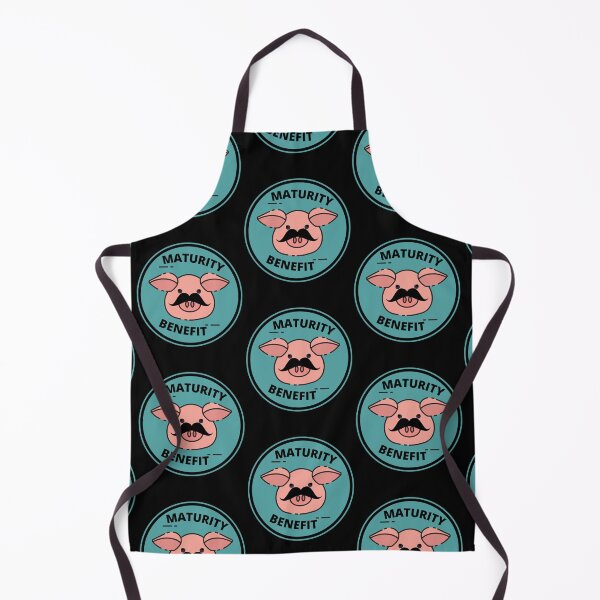 Item preview, MATURITY BENEFIT PIG WITH FUNNY MOUSTACHE OR MUSTACHE designed and sold by Awesome & Affordable.