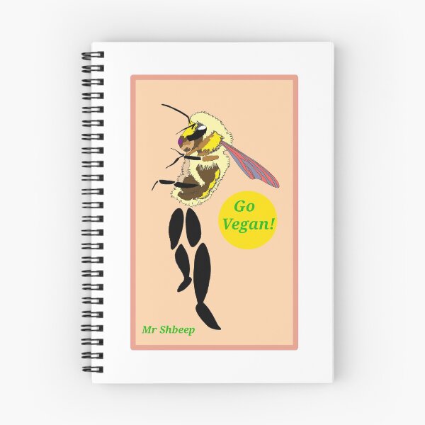 Item preview, Bumblebee Go Vegan Design designed and sold by ArtStation66.