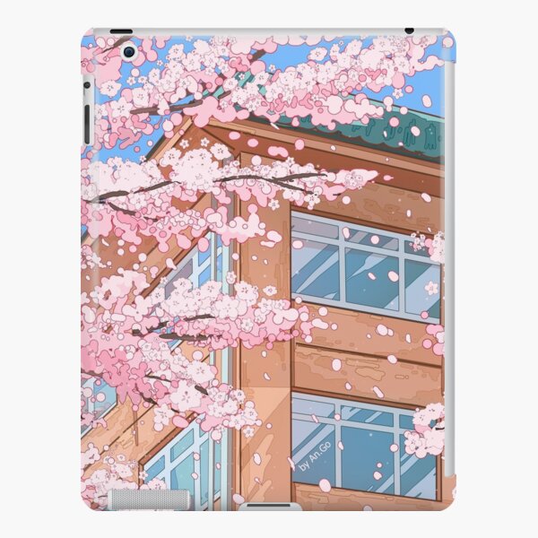 IPad Case Japan iPhone Case Sun Pink Sky Art Sakura Blossom 