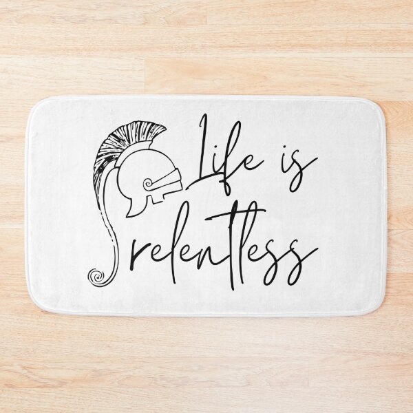 Item preview, Life Is Relentless Medieval Helmet Design designed and sold by SweetAndSpice.