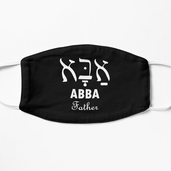Hebrew letters Abba Father name of God Flat Mask