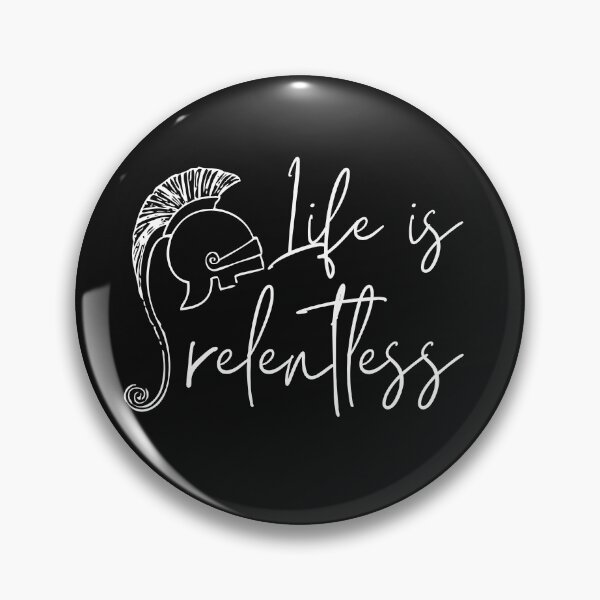 Item preview, Life Is Relentless Medieval Helmet Dark Design designed and sold by SweetAndSpice.