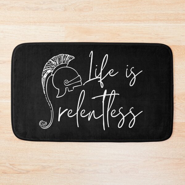 Item preview, Life Is Relentless Medieval Helmet Dark Design designed and sold by SweetAndSpice.