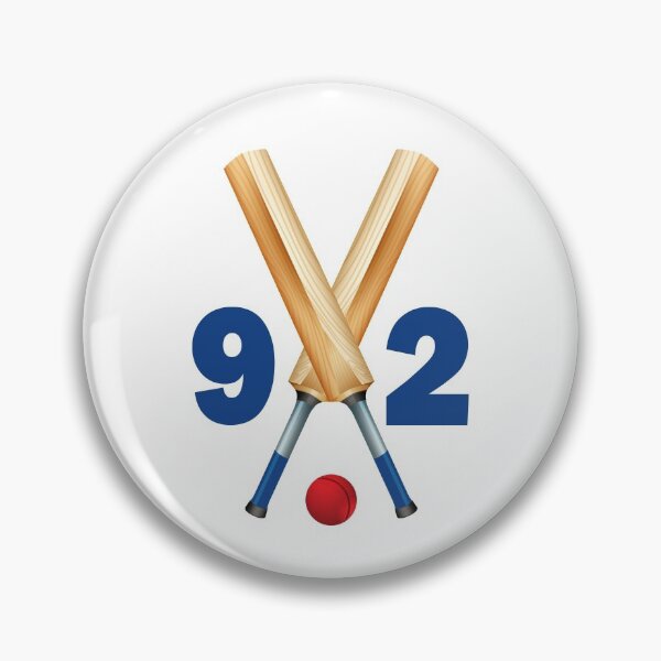 Item preview, Cricket number 92 - ninety two with bats and ball designed and sold by AllShirts21.