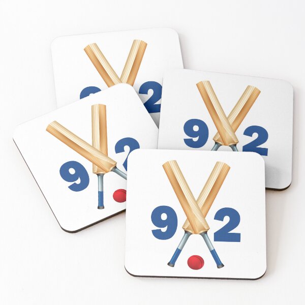 Item preview, Cricket number 92 - ninety two with bats and ball designed and sold by AllShirts21.