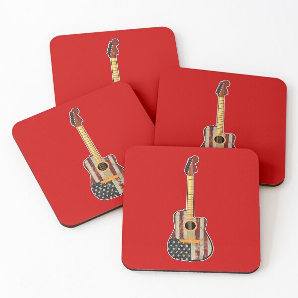 Item preview, American Flag Guitar Red White Patriotic Music Lover 2021 designed and sold by marcek.