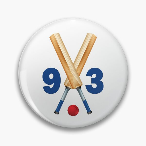 Item preview, Cricket number 93 - ninety three with bats and ball designed and sold by AllShirts21.