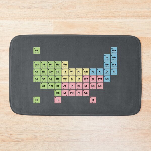 Item preview, Periodic Table of America designed and sold by Steve Lovelace.