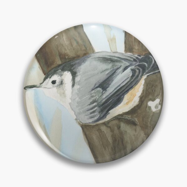 Item preview, Nut Hatch in snow flurries designed and sold by ChrisKrantzArt.