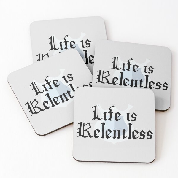 Item preview, Life Is Relentless Medieval Shield Background Design designed and sold by SweetAndSpice.