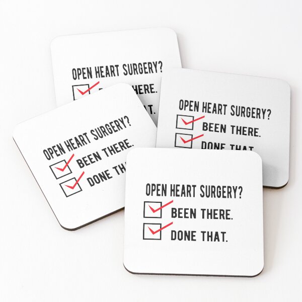 Item preview, HEART SURGERY SURVIVOR HEART ATTACK SURVIVOR - been there. done that. designed and sold by AndreasMei.