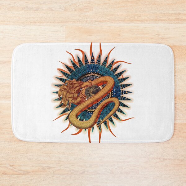 Item preview, Psychedelic Dragon Sun Mayan Aztec Kukulkan designed and sold by Jon J.S.H.