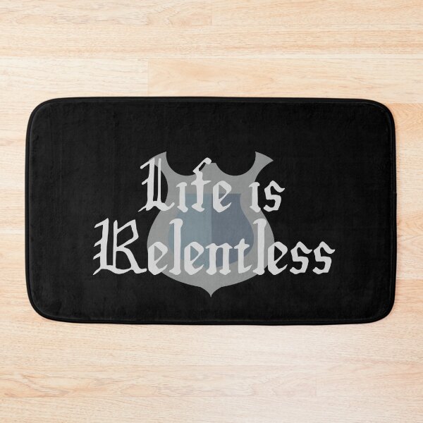 Item preview, Life Is Relentless Medieval Shield Design designed and sold by SweetAndSpice.