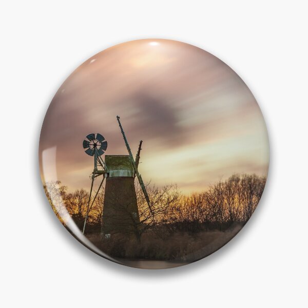 Item preview, Turf Fen Mill Norfolk at Sunset designed and sold by dp-images.