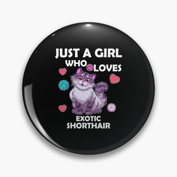 Item preview, exotic shorthair Just A Girl Who Loves Cats Women Cat Lover designed and sold by marcek.