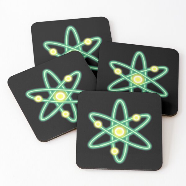 Item preview, Green Neon Lights Cosmos Atom designed and sold by Milasneeze.