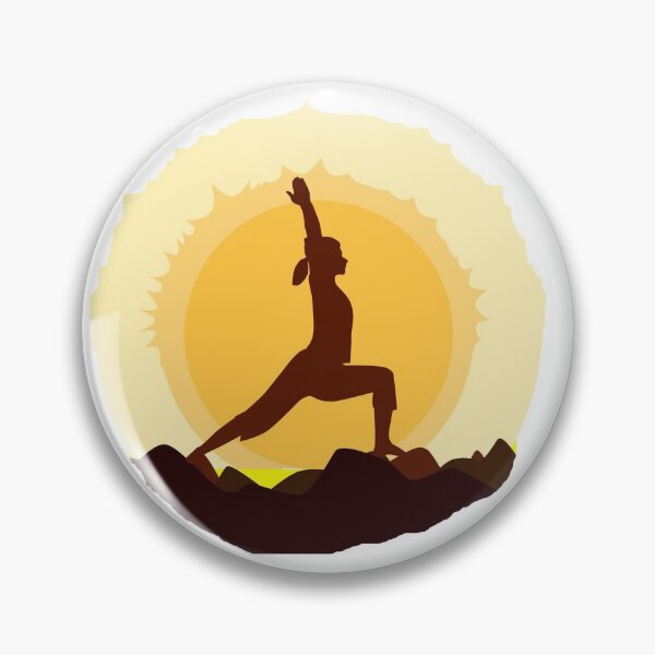 Item preview, Yoga Pose with a Sunset Background  designed and sold by deepakrode7.