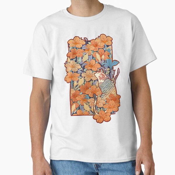 Neko and flowers Classic T-Shirt