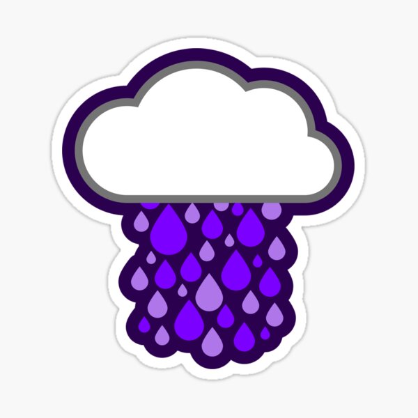 Purple Rain Sticker